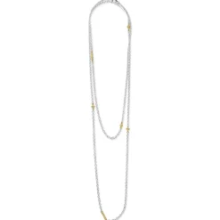 Clearance 32 Inch Two-Tone Caviar Chain Necklace Chains