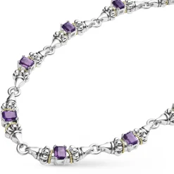 Shop Amethyst Caviar Beaded Necklace Gemstones