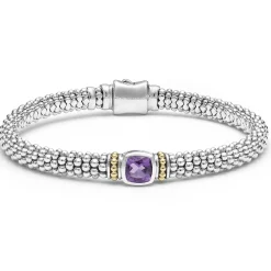 Outlet Amethyst Caviar Bracelet | 6Mm Gemstones