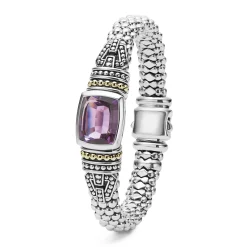 New Amethyst Caviar Bracelet | 9Mm Two-Tone