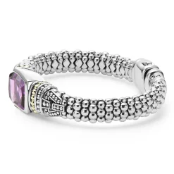 New Amethyst Caviar Bracelet | 9Mm Two-Tone