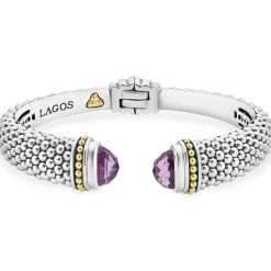 Discount Amethyst Cuff Bracelet | 12Mm Gemstones