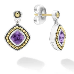 Online Amethyst Drop Earrings Gemstones