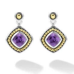 Online Amethyst Drop Earrings Gemstones