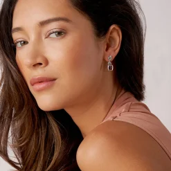 Clearance Amethyst Drop Earrings Gemstones