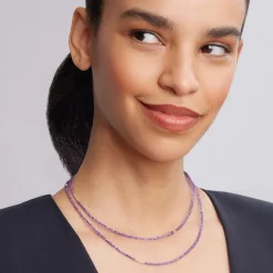 Fashion Amethyst Necklace Silver