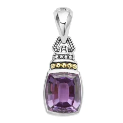 Best Sale Amethyst Pendant Two-Tone
