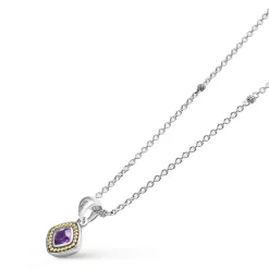New Amethyst Pendant Necklace Gemstones