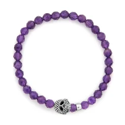 Sale Amethyst Skull Bracelet Gemstones
