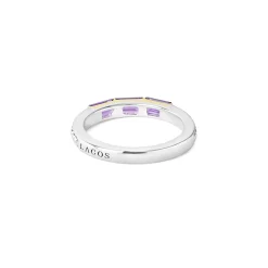Shop Amethyst Stacking Ring Two-Tone