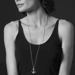 Best Anchor Pendant Necklace Silver