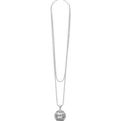 Outlet Ball Pendant Necklace Silver