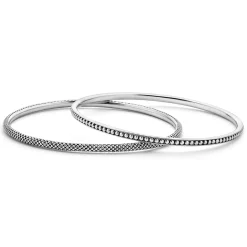 Best Sale Bangle Gift Set Silver