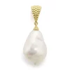 Clearance Baroque Pearl Pendant Gold