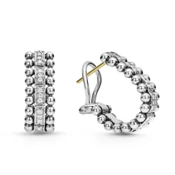 Cheap Beaded Diamond Huggie Earrings Huggie Earrings