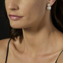 Discount Beaded Diamond Stud Earrings Caviar Earrings