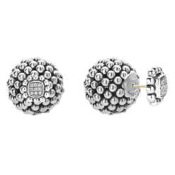 Clearance Beaded Earring Backs Silver