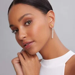 Outlet Beaded 18K Gold Stud Earrings Gold