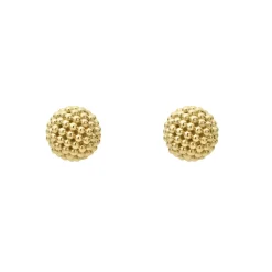 Outlet Beaded 18K Gold Stud Earrings Gold