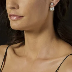 Best Sale Beaded Silver Stud Earrings Caviar Earrings