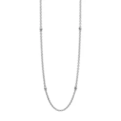 Hot Beaded Station Necklace Caviar Necklaces