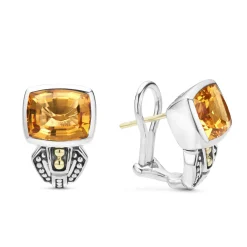 Sale Bezel-Set Citrine Earrings Gemstones