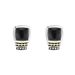 Cheap Bezel-Set Onyx Stud Earrings Gemstones