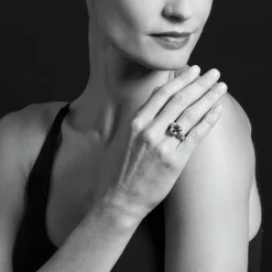 Fashion Bezel-Set Prasiolite Ring Gemstones