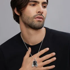 Sale Black Agate Skull Amulet Amulets