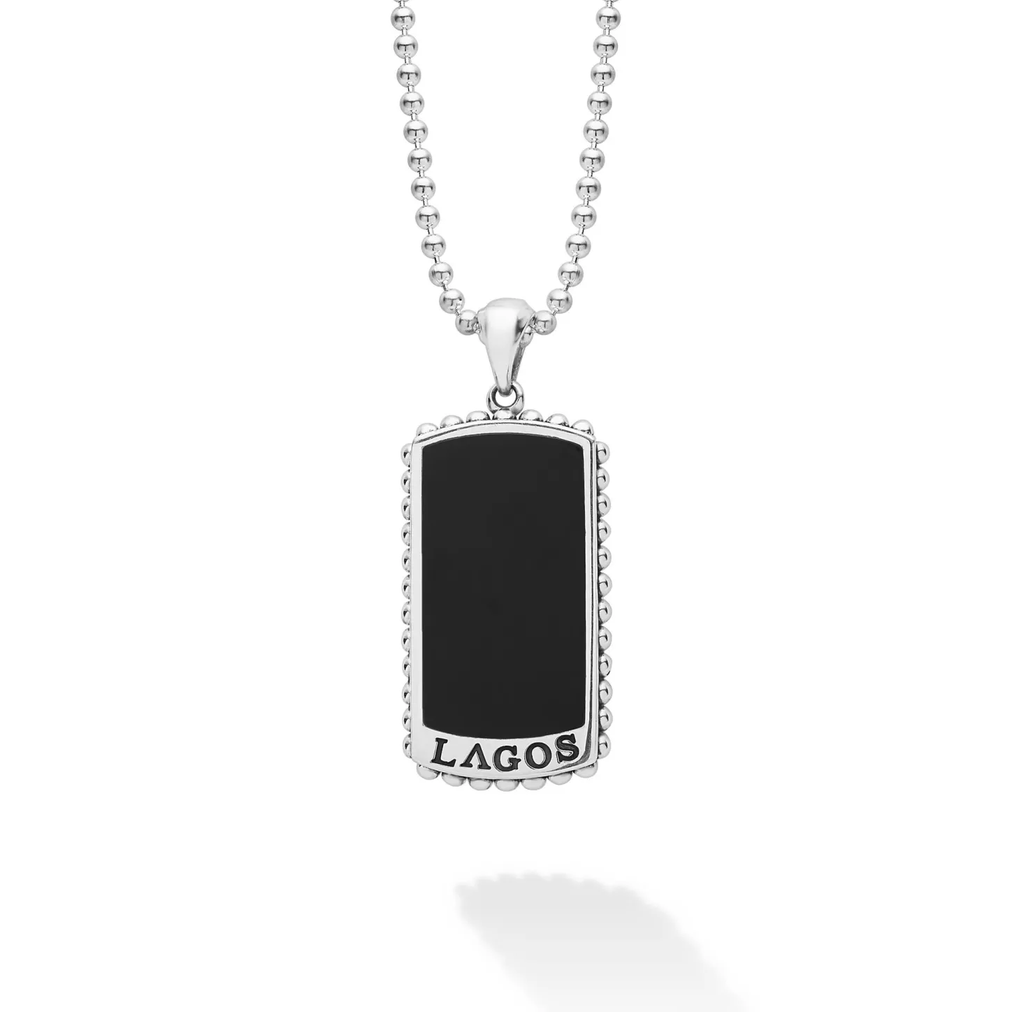 Shop Black Agate Tag Amulet Necklace Necklaces & Chains