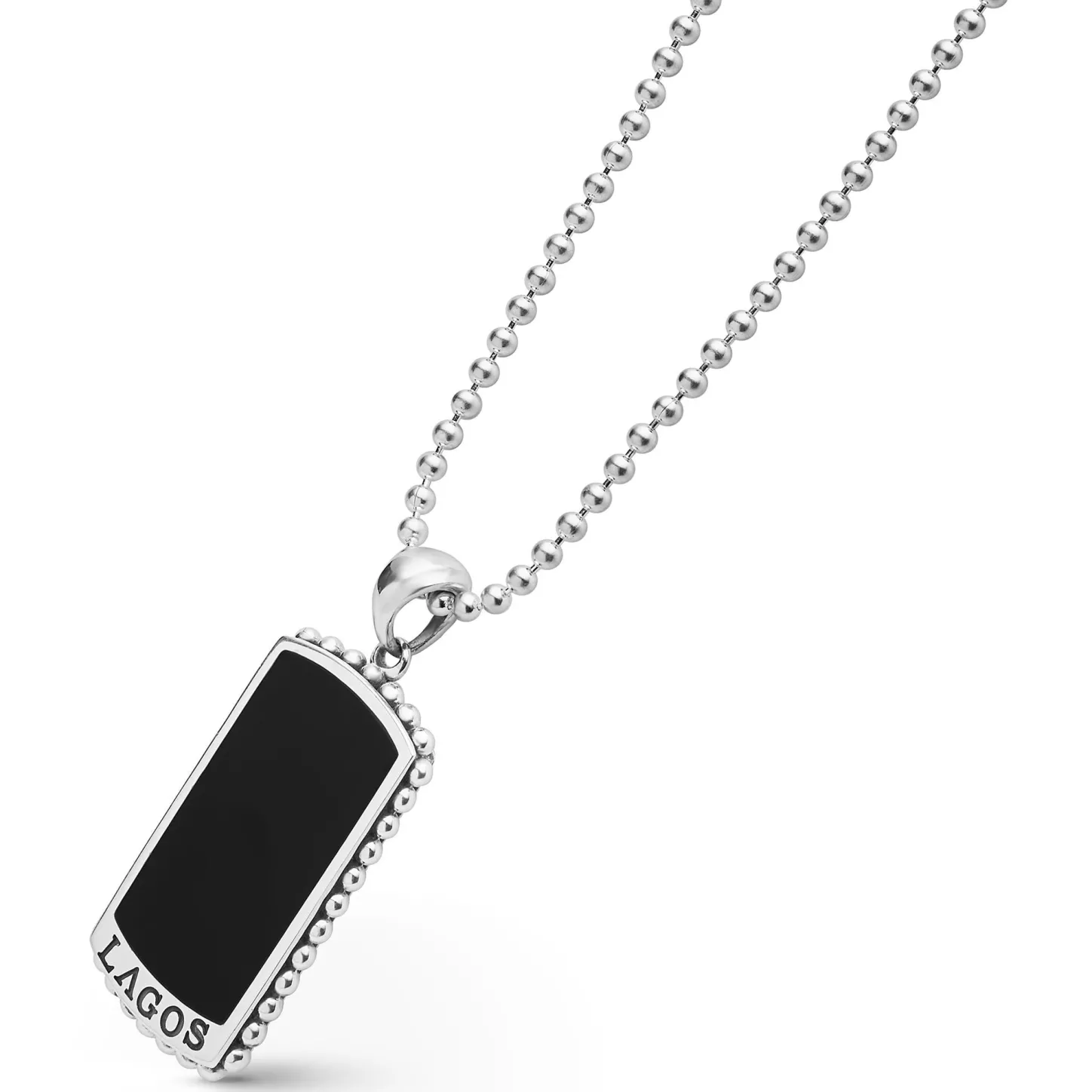 Shop Black Agate Tag Amulet Necklace Necklaces & Chains