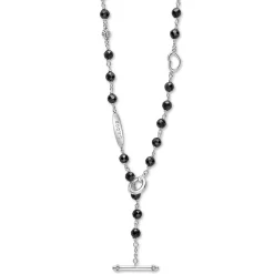 Clearance Black Ceramic Beaded Necklace Chains