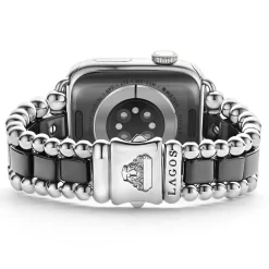 Shop Black Ceramic Half Diamond Watch Bracelet-38-45Mm Diamonds