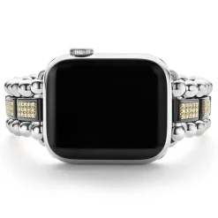 Shop Black Ceramic Half Diamond Watch Bracelet-38-45Mm Diamonds