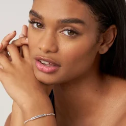 Online Blue Sapphire Beaded Bracelet Silver