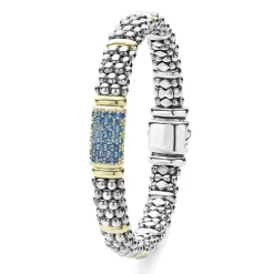 Online Blue Sapphire Caviar Bracelet | 9Mm Gemstones