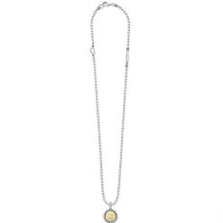 Flash Sale C Initial Charm Necklace Two-Tone