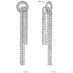 Cheap Cascading Caviar Diamond Earrings Diamonds