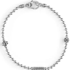 New Caviar Beaded Bracelet Gift Set Silver