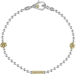 Best Caviar Beaded Bracelet Gift Set Two-Tone