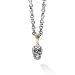 Best Caviar Beaded Skull Amulet Necklace Amulets