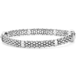 Discount Caviar Buckle Diamond Bracelet | 6Mm Silver