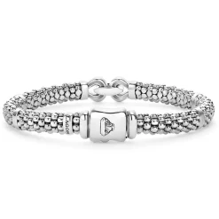 Discount Caviar Buckle Diamond Bracelet | 6Mm Silver