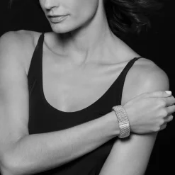 Clearance Caviar Diamond Bracelet | 23Mm Two-Tone