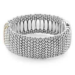Clearance Caviar Diamond Bracelet | 23Mm Two-Tone