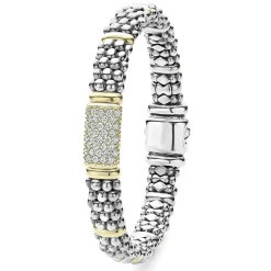 Cheap Caviar Diamond Bracelet | 9Mm Two-Tone