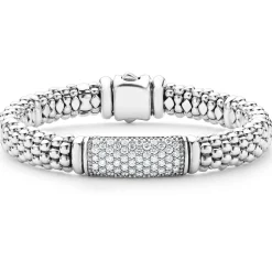 Online Caviar Diamond Bracelet | 9Mm Silver