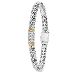 Shop Caviar Diamond Bracelet | 6Mm Two-Tone