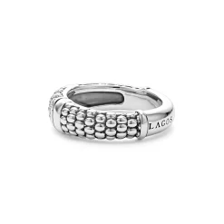 Sale Caviar Diamond Ring Silver