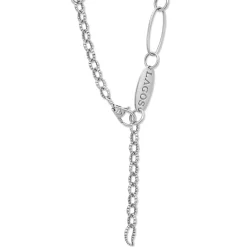 New Caviar Pearl Link Necklace Silver